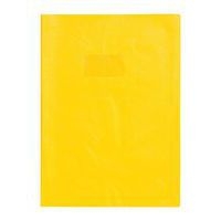 Protège-cahier grain cuir 20/100ème 21x29,7 cm jaune - Image principale