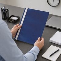 Lot de 25 chemises de présentation à lamelles PP standard A4 Bleu - Image 4