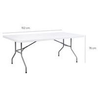 Table pliante 152 X 76 cm PHD Blanc - Image 4