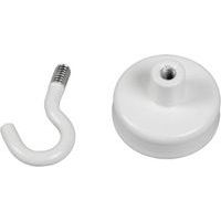 Crochet de suspension blanc diamètre 25 mm (lot de 3) - Image 3