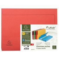Paquet de 10 chemises poche forever 24 x 32 cm couleurs ass - Image 2