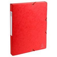 Boite de classement exabox carte lustrée dos 25 mm rouge - Image principale