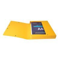 Boite de classement exabox carte lustrée dos 40 mm jaune - Image 2