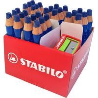 Schoolpack 30 crayons marqueurs MARKdry bleu + 2 taille-cray - Image principale