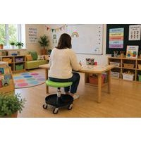 Tabouret flexible Atlas vert pour enseignant - Image 4