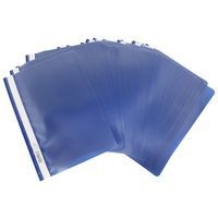 Lot de 25 chemises de présentation à lamelles PP standard A4 Bleu - Image 5