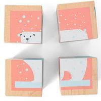 Puzzle de 4 cubes en bois - Image 4