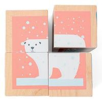 Puzzle de 4 cubes en bois - Image 2