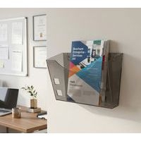 Support mural pour porte-brochures Helit - A4 et A5/A6 - Transparent - Image 4