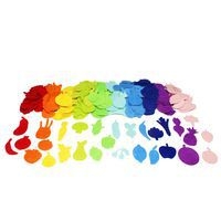 Lot de 300 formes potager et verger en feutrine adhésive - Image principale