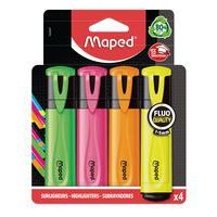 Pochette 4 gros fluo Maped assortis - Image principale