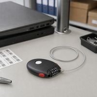 Cadenas à code avec câble acier rétractable 1,8m - Image 3