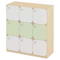 Meuble 9 cases avec portes - Image principale