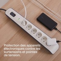 Parafoudre 6 prises, 650 Joules avec cordon 2 mètres - Image 3