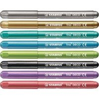 Pochette 8 feutres métallisés couleurs assorties Feutres TRIO - Image 2