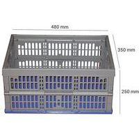 Lot de 2 Casier pliant 32l 48x35x25cm coloris aléatoire - Image 2