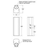 Enceinte murale ligne 100V 270TW Blanc - Image 4