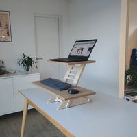 Station de travail assis/debout Harry Chêne stone - Makiba - Image 6