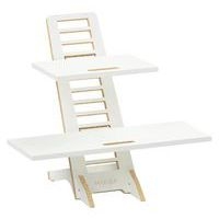 Station de travail assis/debout Harry Blanc laqué - Makiba - Image principale