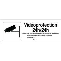 Panneau surveillance vidéo - vidéoprotection 24h/24h - Image principale