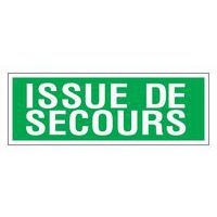Panneau d'évacuation-secours - "Issue de secours" - Adhésif - Image principale
