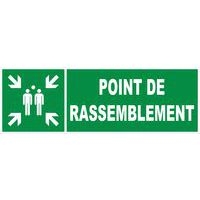 Panneau d'évacuation-secours - "Point de rassemblement" - Rigide - Image principale