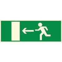 Panneau - sortie de secours à gauche - - Image principale
