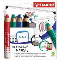 Etui de 4 crayons marqueurs STABILO MARKdry - Image principale