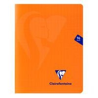 Mimesys cahier piqué polypro 17x22cm 96p séyès Orange - Lot de 10 - Image principale