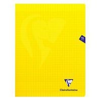 Mimesys cahier piqué polypro 24x32cm 96p séyès Jaune - Lot de 10 - Image principale
