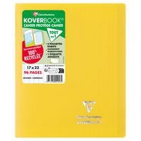 Koverbook piqué polypro opaque Jaune 17x22cm 96p séyès - Lot de 10 - Image principale