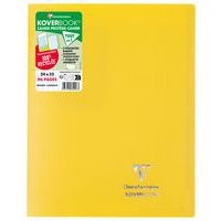 Koverbook piqué polypro opaque Jaune 24x32cm 96p séyès - Lot de 10 - Image principale