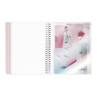 Koverbook Blush spirales enveloppante PP opaque 21x29,7cm 160p séyès - Lot de 5 - Image 3