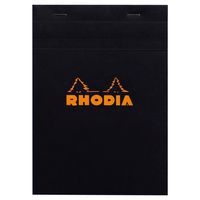 Bloc agrafé Rhodia BLACK N 16 14,8x21cm 80f Q.5x5 80g - Lot de 10 - Image principale