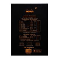 Bloc agrafé Rhodia BLACK N 18 21x29,7cm 80f Q.5x5 80g - Lot de 5 - Image 2
