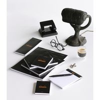 Bloc agrafé Rhodia BLACK N 18 21x29,7cm 80f Q.5x5 80g - Lot de 5 - Image 4