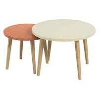 Tables basses gigognes Upcy plateaux sable/terracotta - Image principale