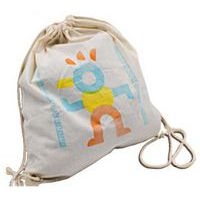 Pochon 35 x 40 cm double serrage en coton à personnaliser - Image 2