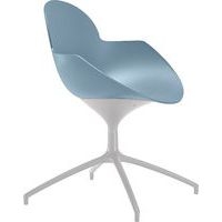 Chaise Cookie pied étoile alu poli coque pivotante polypropylène Infiniti - Image principale