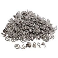 Sachet 200 perles breloque argent env. 15mm - Image principale