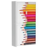 Armoire à rideaux personnalisée crayons hauteur 204 cm - Image 2