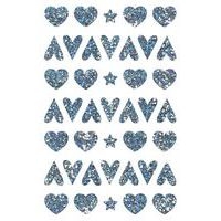 Sachet 1020 stickers cœurs - étoiles holographiques - Image 2