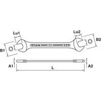 Jeu 8 clés fourches carton no 2 - Image 2