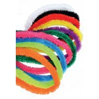 Chenilles géantes Fluffy Assorties Ø 3cm - 120cm - x50 - Image principale