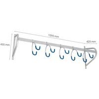 Support cycles mural suspendu 5 places - acier - Image 2