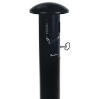 Cendrier colonne sur socle Manutan - 11L - Noir - Image 4