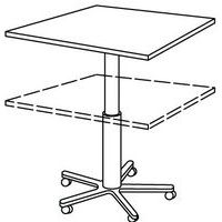 Table mobile réglable en hauteur - Hammerbacher - Image 2