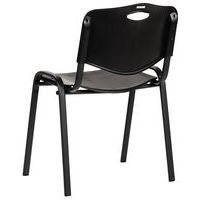 Chaise coques plastique noires struct noire Ek wo - Image 4