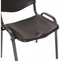 Chaise coques plastique noires struct noire Ek wo - Image 6