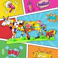 Lot de 5 sculptures carton - vaches - Image 3